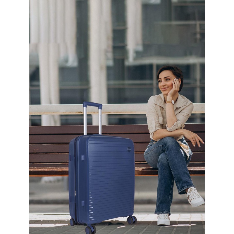 Polo Class Set Of 3 Hard-Sided Large, Medium & Cabin Trolley Bag