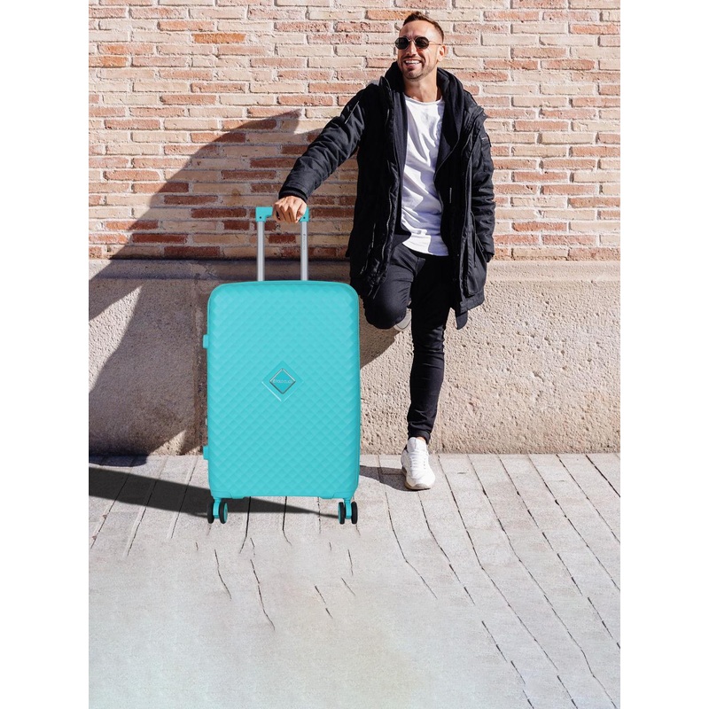 Polo Class Set Of 3 Textured Hard-Sided Large, Medium & Cabin Trolley Bag