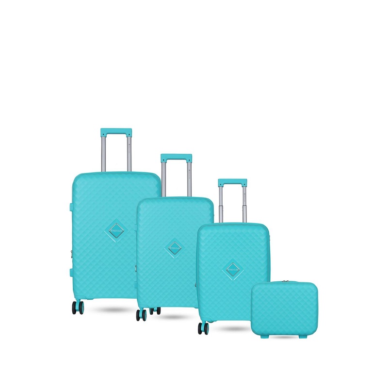 Polo Class Set Of 3  Textured Hard-Sided Trolley Suitcases