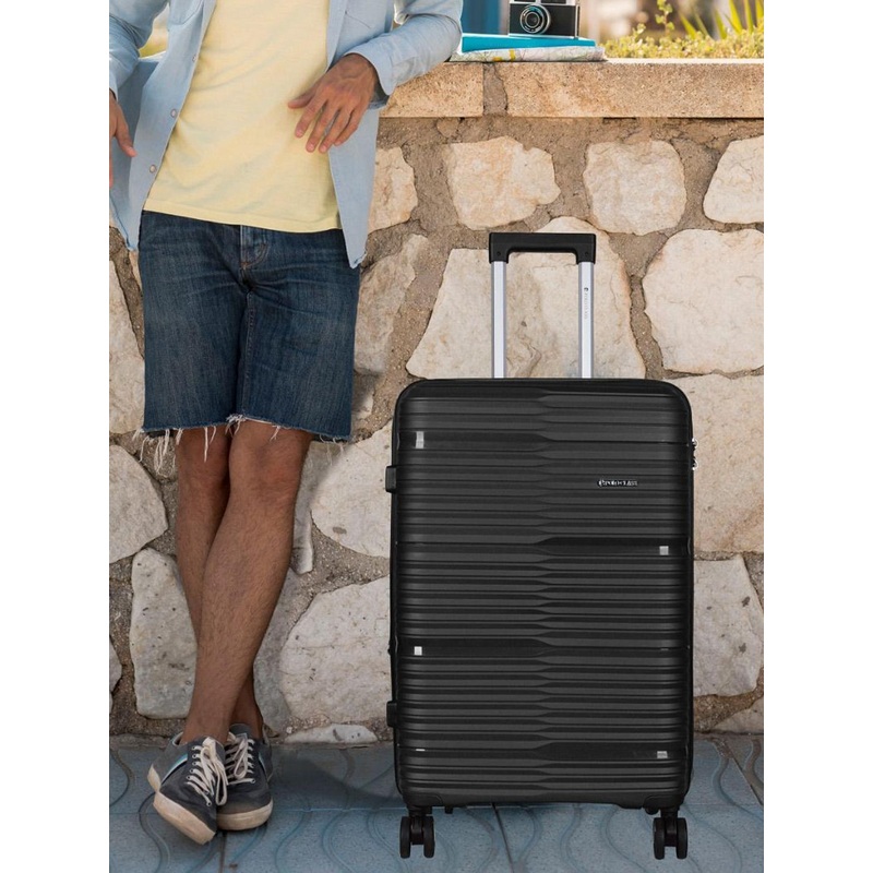 Polo Class Unisex Set of 2  Textured Hard Sided Trolley Bag