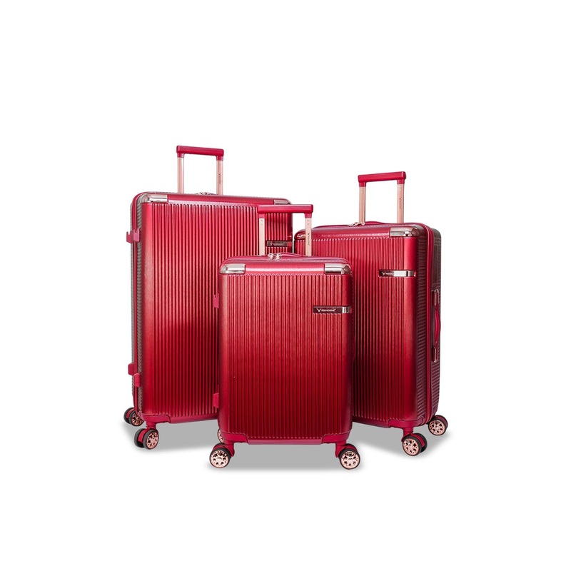 REDHORNS Set Of 3 Hard-Sided Large, Medium & Cabin Trolley Bag
