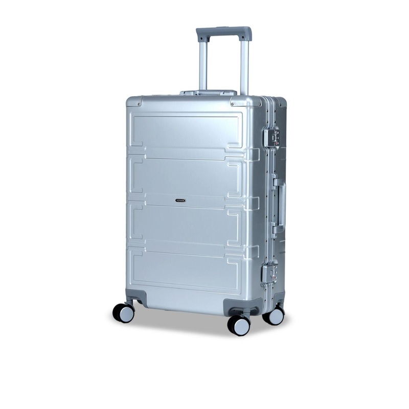 VERAGE Unisex Textured Hard-Sided Medium Trolley Bag