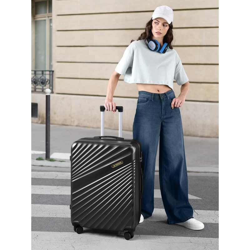 WROGN Maverick 8 Wheel Hard Medium Trolley Suitcase – 24 Inch – 76L