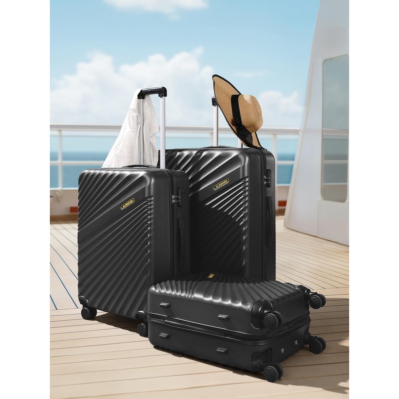 WROGN Maverick 8 Wheel Hard Set of 3 Trolley Suitcase – 28 Inch – 238 L