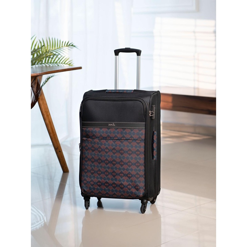 ZOUK Printed Soft- Sided Trolley Bag