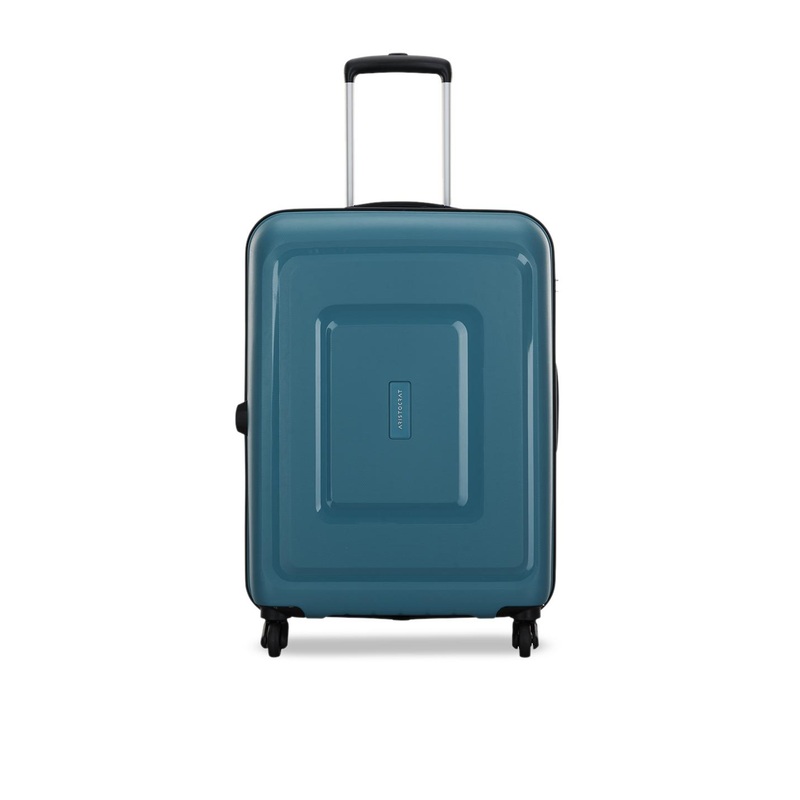 Aristocrat Blue Solid Hard-Sided Cabin Trolley Bag