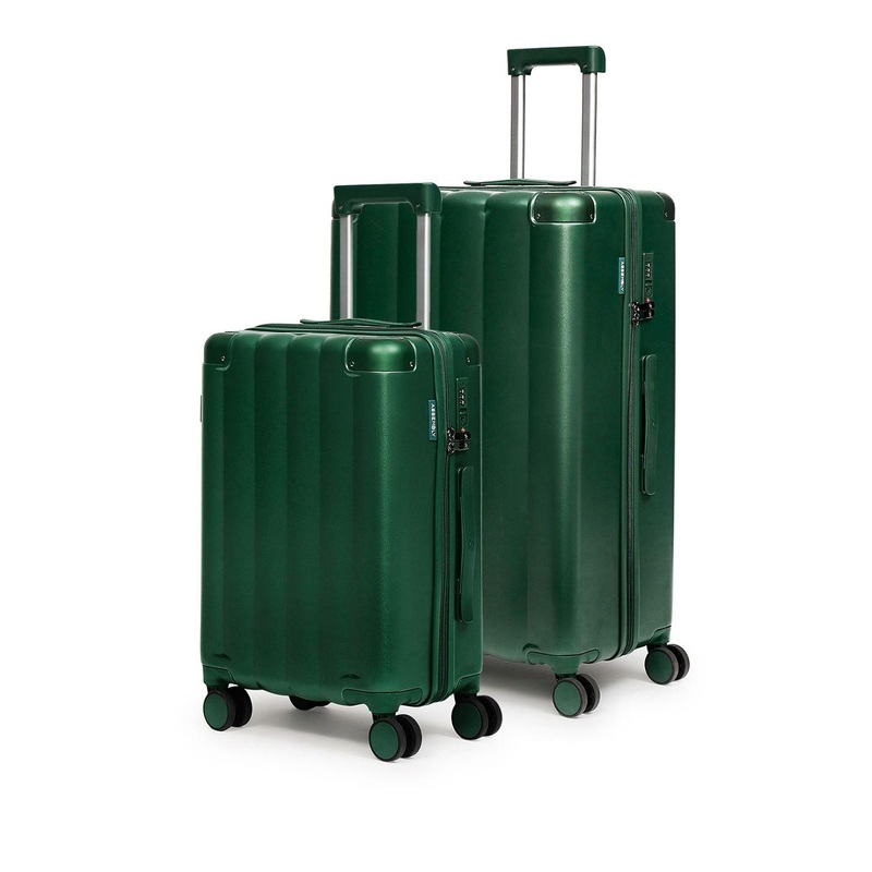 Assembly Iris Green Set of 2 Premium Trolley Bag 20 & 28 Inches