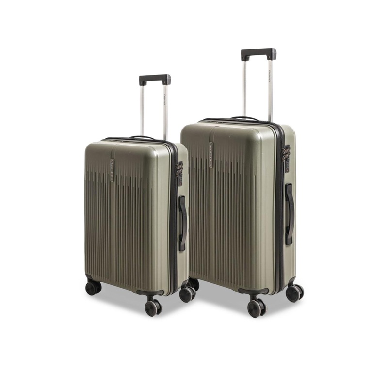 CARRIMATE Set Of 2 Bristol 360 Spinner Wheels Built-In Lock Hard-Sided Trolley Bags