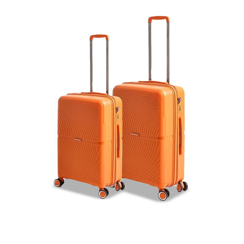 CARRIMATE Set Of 2 Florence 360 Wheels Durable Hard-Sided Medium & Large Trolley Bags