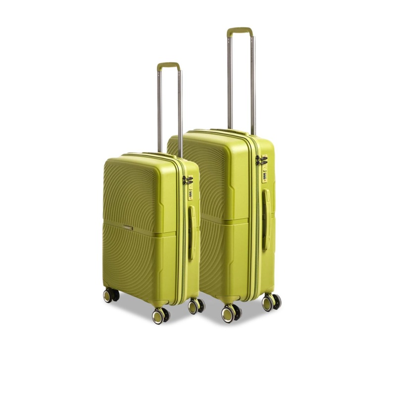 CARRIMATE Set Of 2 Florence 360 Wheels Durable Hard-Sided Trolley Bags