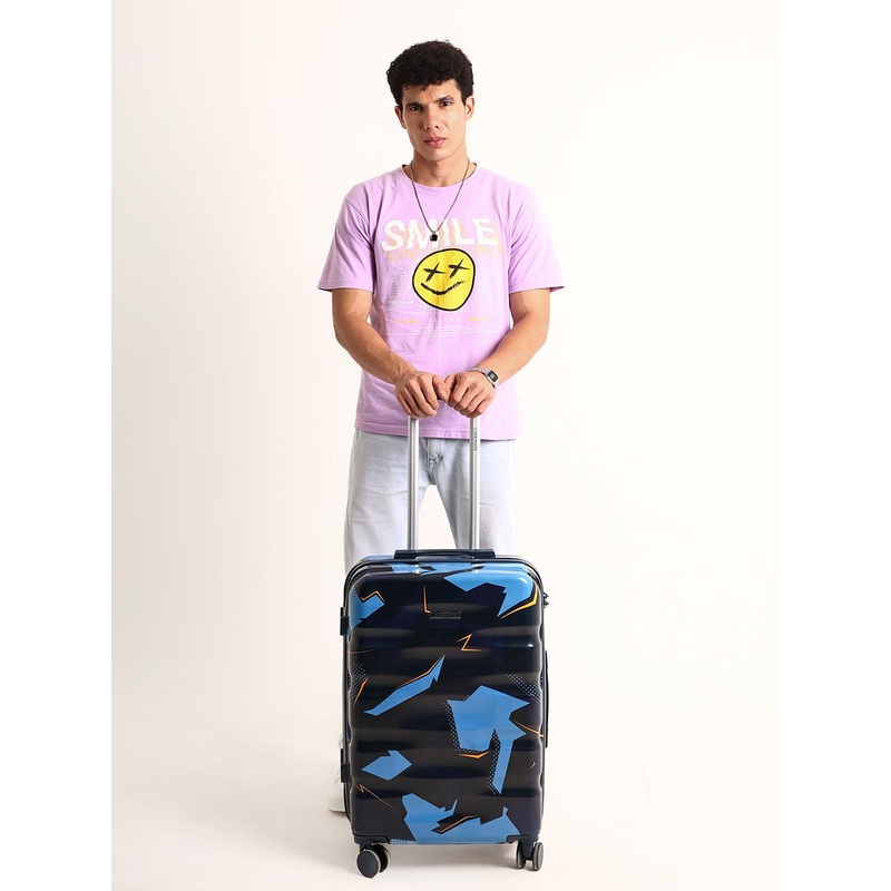 CARRIMATE Set Of 3 Baku Camo Printed 360 Wheels Hard-Sided Trolley Bags