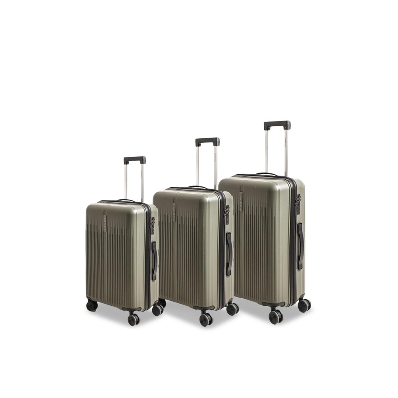 CARRIMATE Set Of 3 Bristol 360 Spinner Wheels Built-In Lock Hard-Sided Trolley Bags