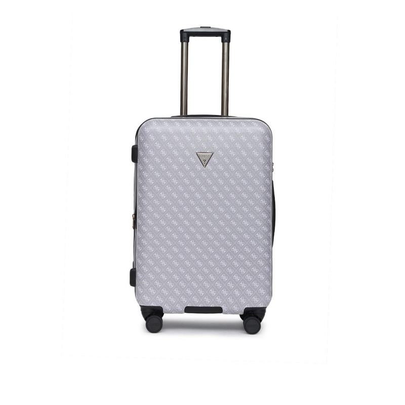 GUESS Jesco Women Printed Hard-Sided Water-Resistant Medium Trolley Bag