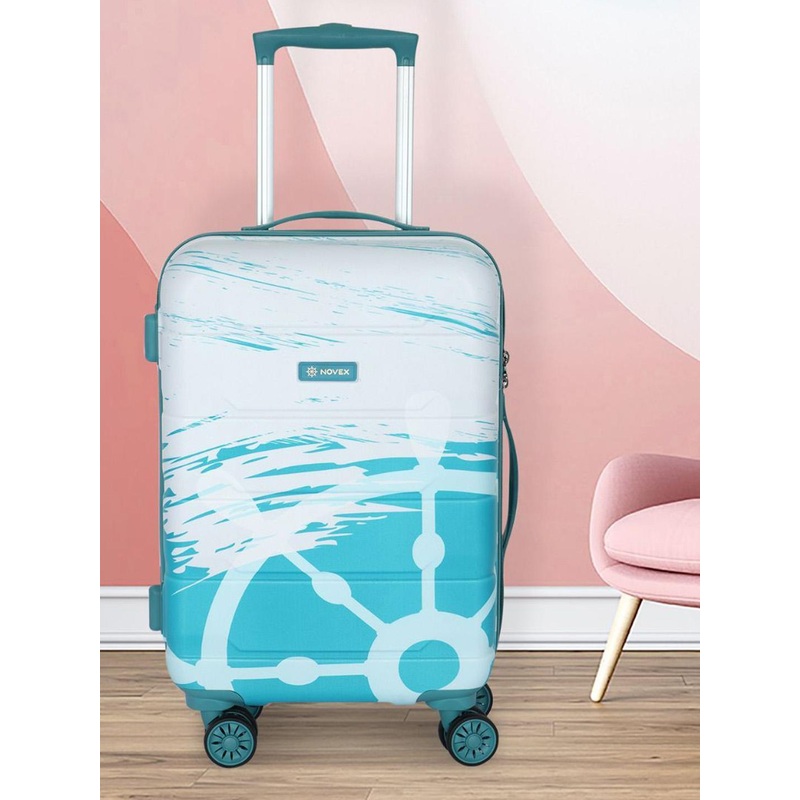 NOVEX Printed Hard-Sided Large Trolley Bag