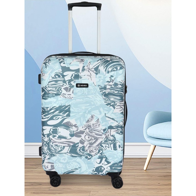 NOVEX Printed Hard-Sided Medium Trolley Bag