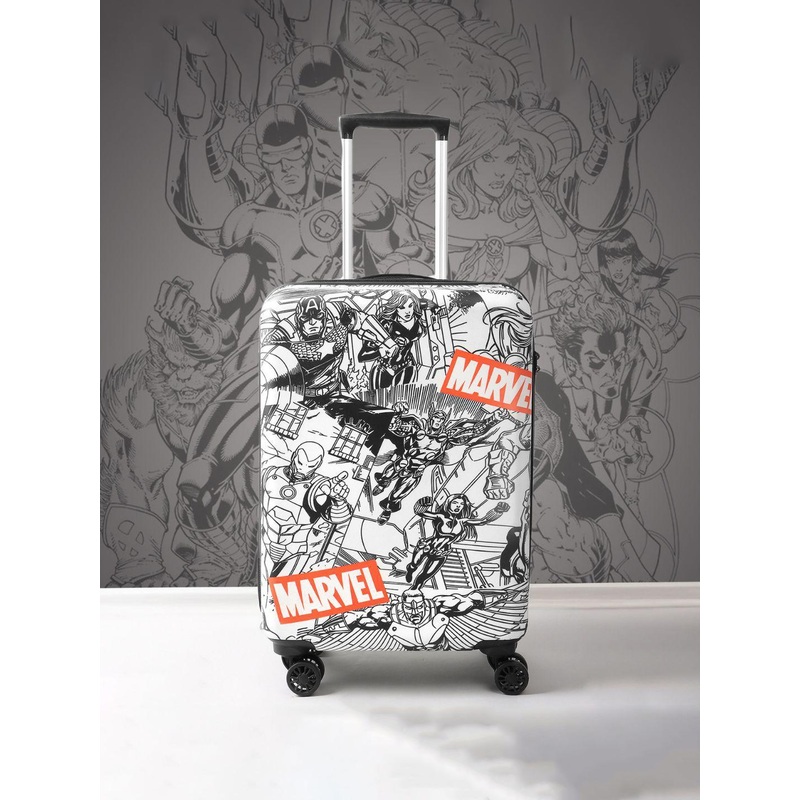 NOVEX Printed Hard-Sided Water-Resistant Cabin Trolley Bag