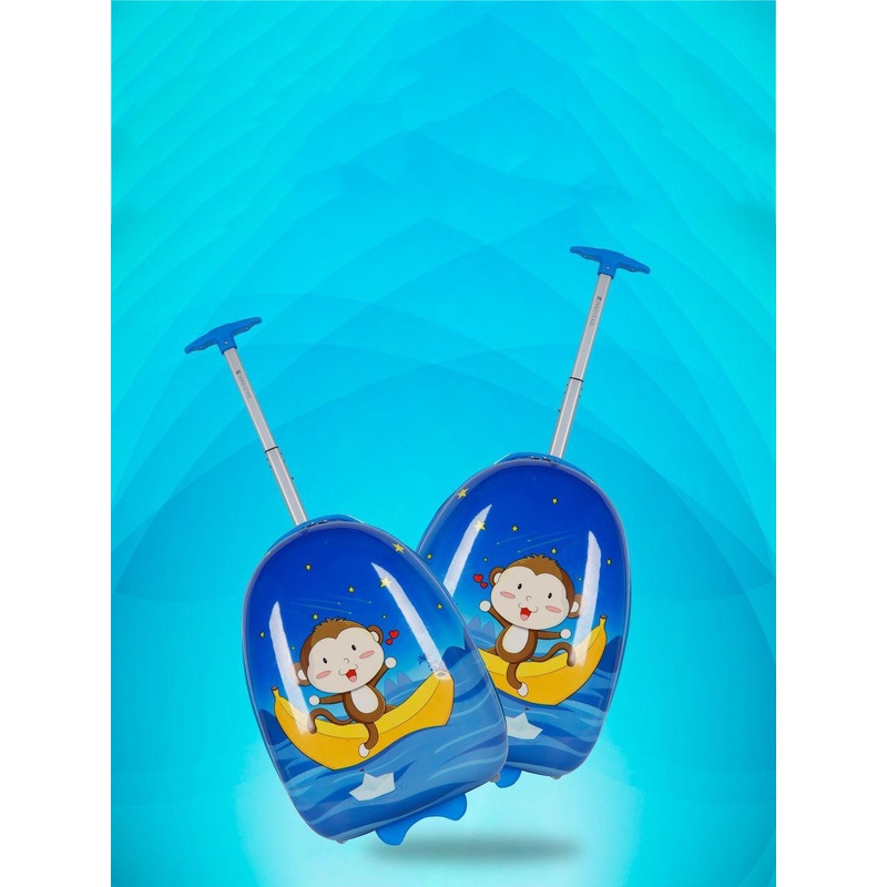 Polo Class Kids-Unisex Printed Hard-Sided Trolley Bag