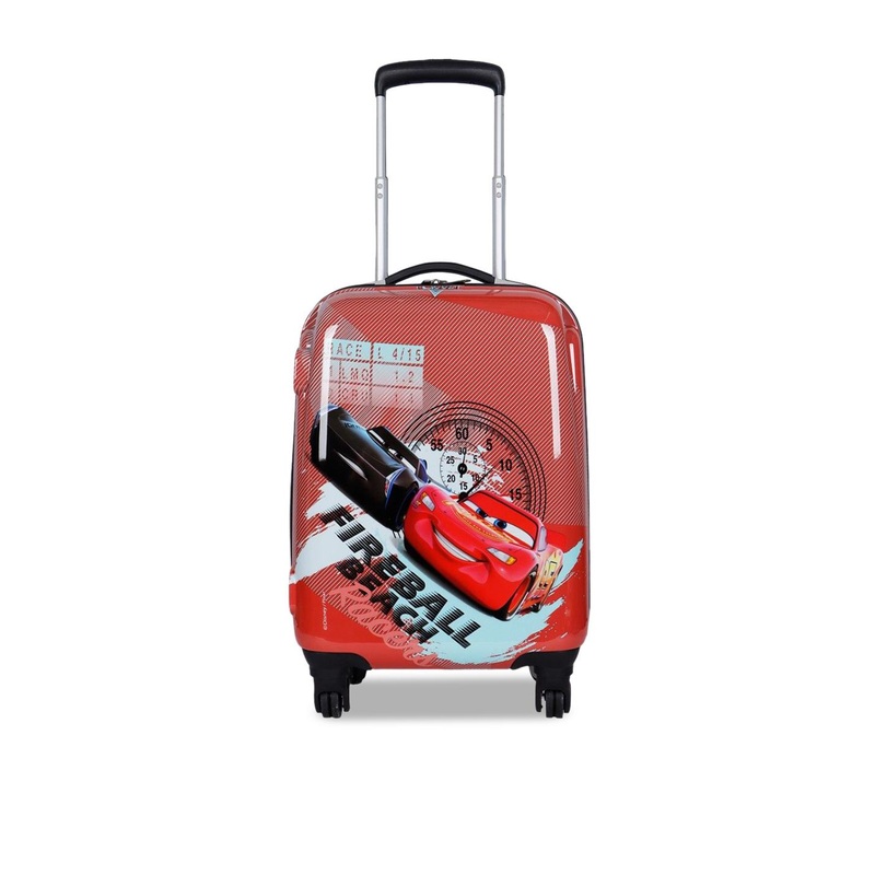 Priority Disney Cars Printed Hard-Sided Trolley Suitcase