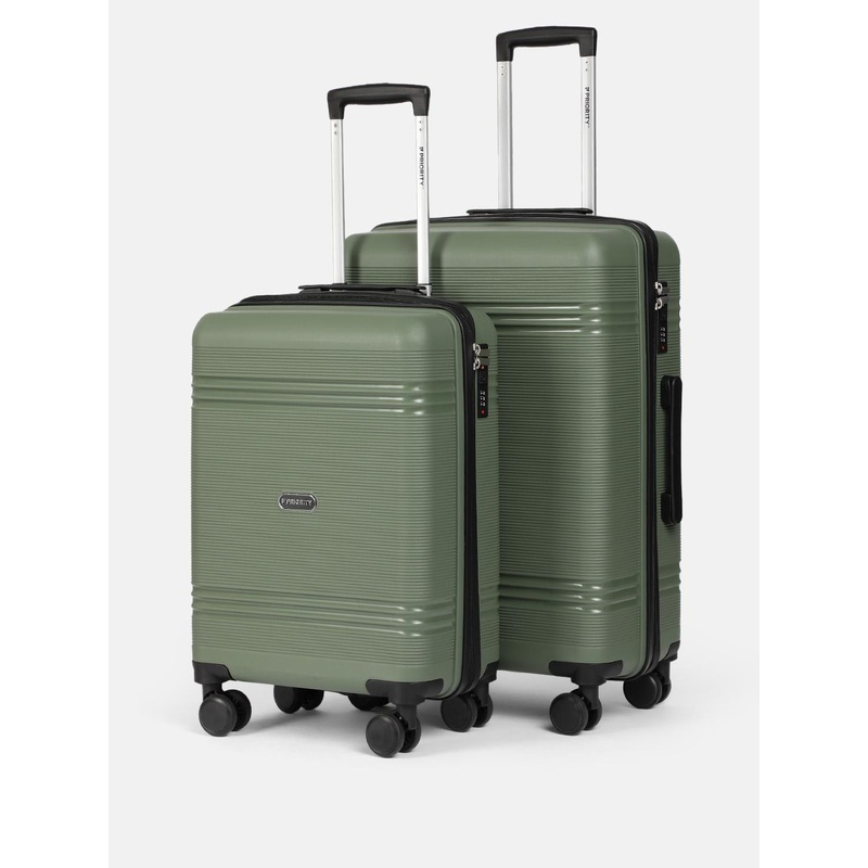 Priority Set of 2 360 Degree Rotation Hard-Sided Trolley Bags