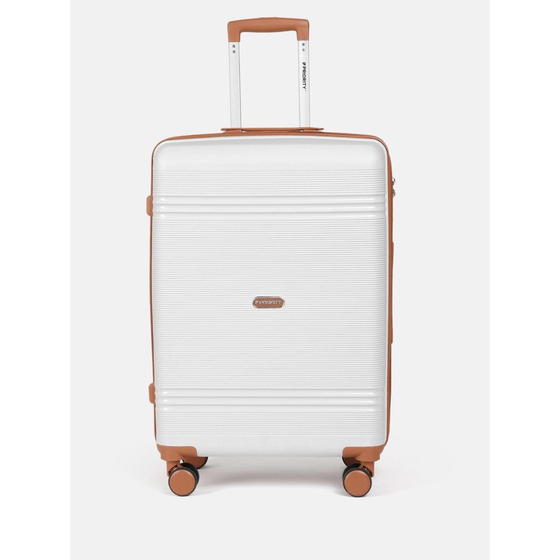 Priority Textured 360 Degree Rotation Hard Sided Medium Size Trolley Bag – 78.41 L