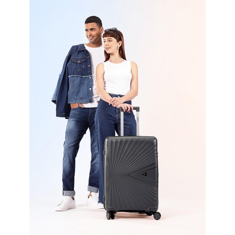 WROGN Unisex Hard Shell Medium Trolley Suitcase 42L