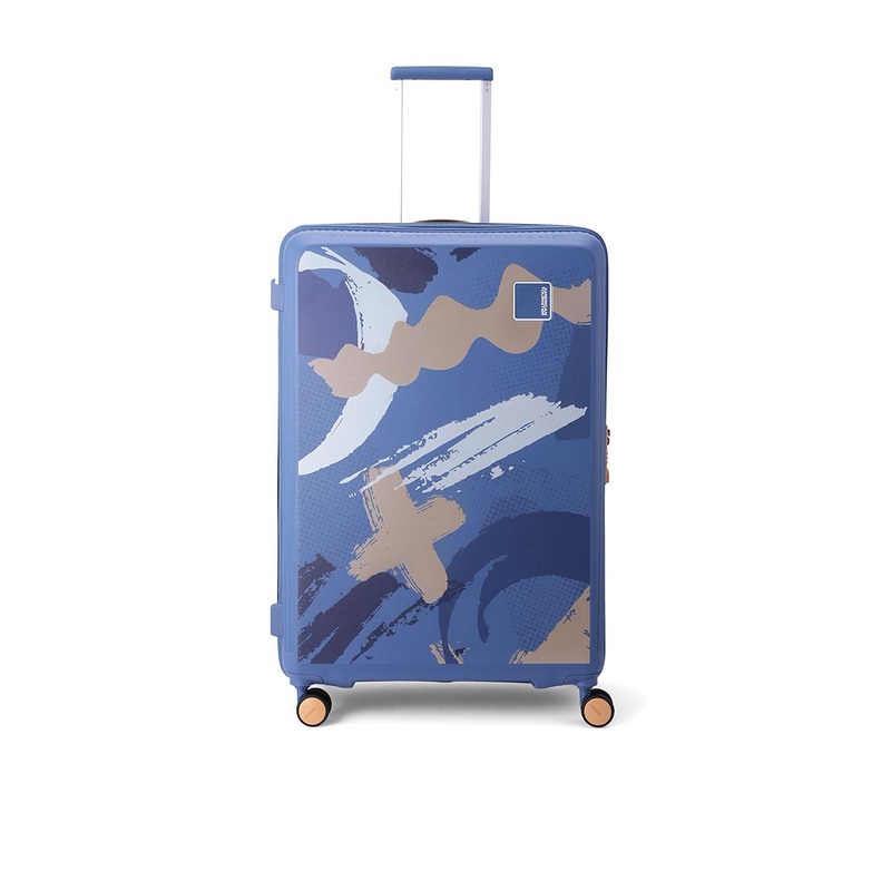 AMERICAN TOURISTER Unisex Elbrus Printed Hard-Sided Water-Resistant Large Trolley Bag