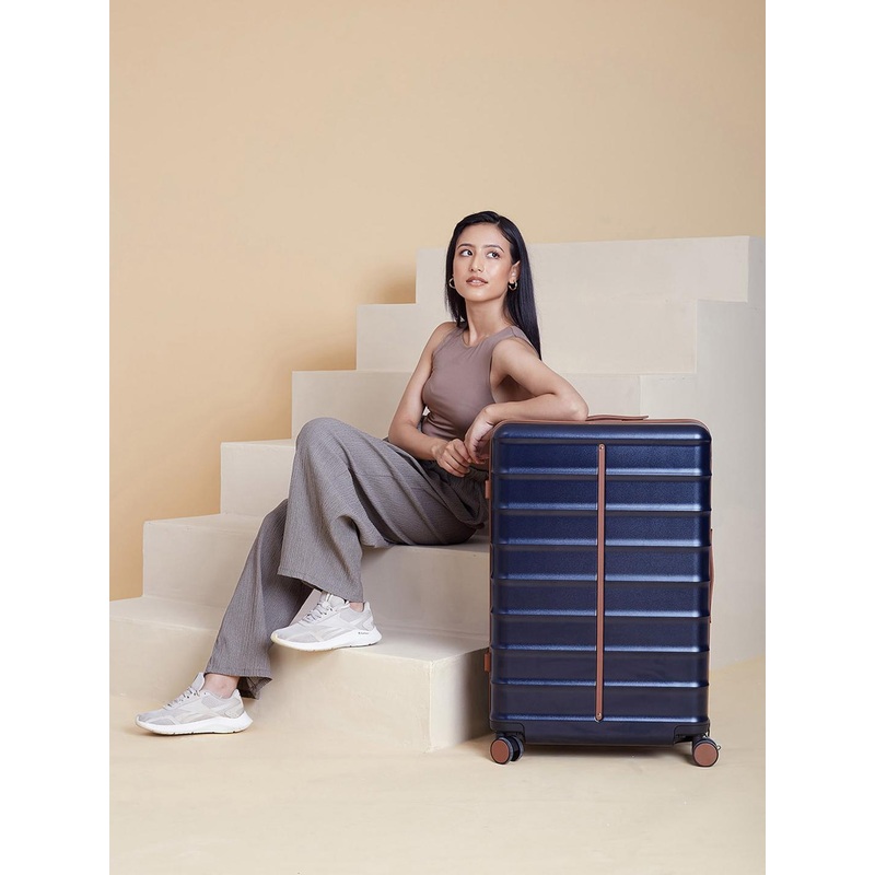 Assembly Premium Polycarbonate Check-In Trolley Bag – 28 inch – Blue – Odyssey 99 Litres