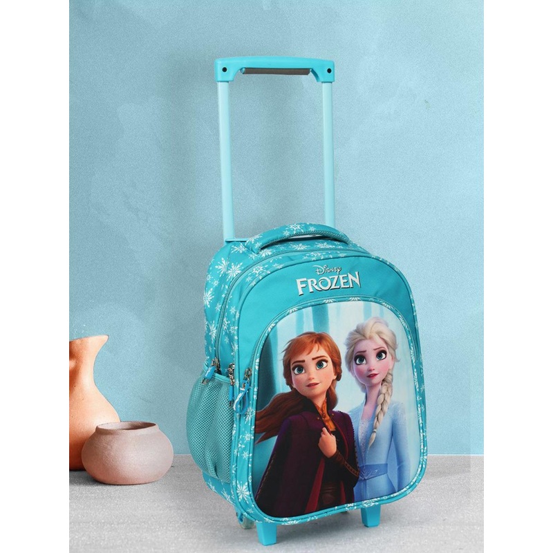 Disney Kids Frozen Printed Ergonomic Water-Resistant Trolley Backpack