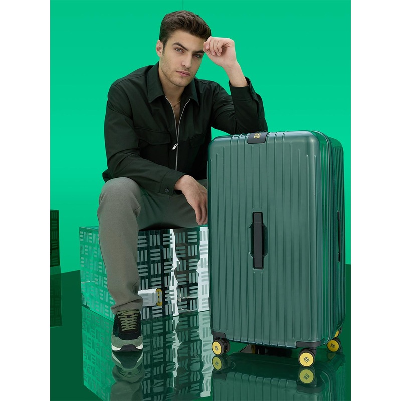 EUME Large Hard-Sided Suitcase Trolley Bag