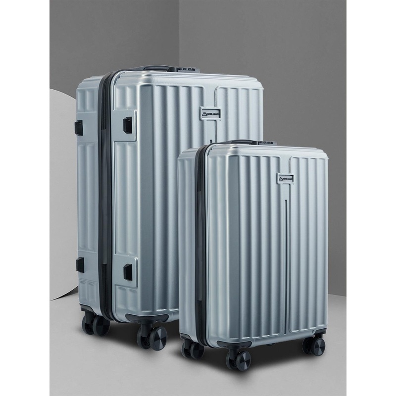 MOVE-MEANT Unisex Set Of  2 Textured Hard-Sided Trolley Bag