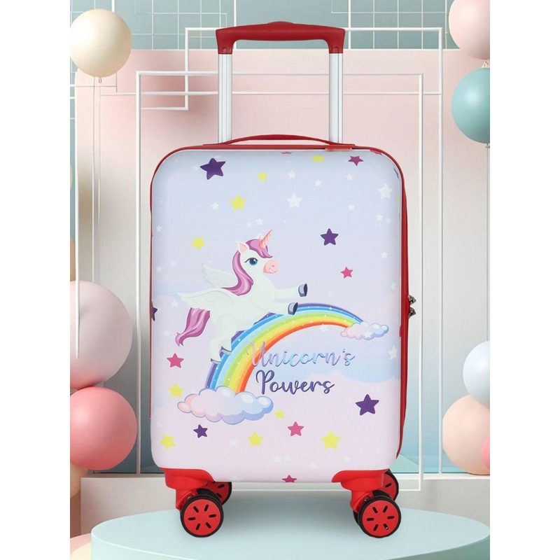 NOVEX Kids Printed Hard-Sided Cabin Trolley Bag