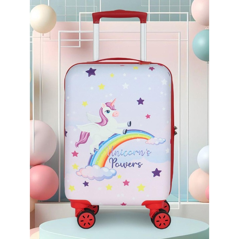 NOVEX Kids Printed Hard-Sided Medium Trolley Bag