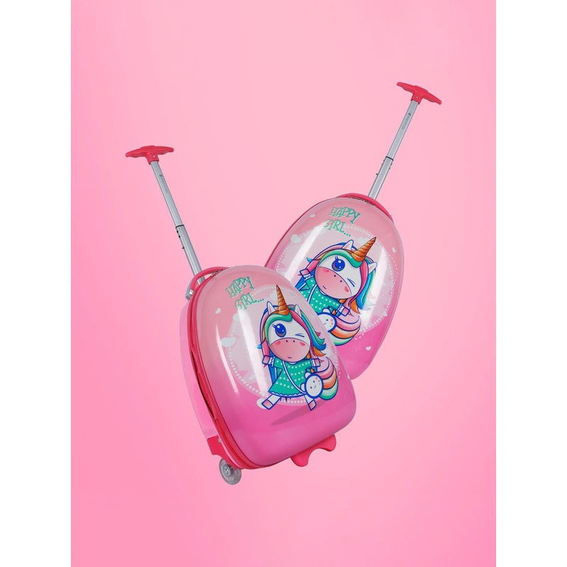 Polo Class Kids-Unisex Printed Hard Sided Medium Trolly Bag