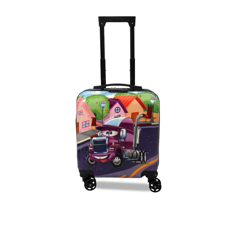 Polo Class Trendy Kids Printed Hard Sided Cabin Trolley Bag