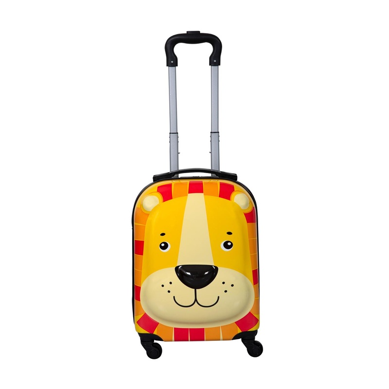 Polo Class Zoo Lion Kids Hard Sided Cabin Trolley Bag – 28 L