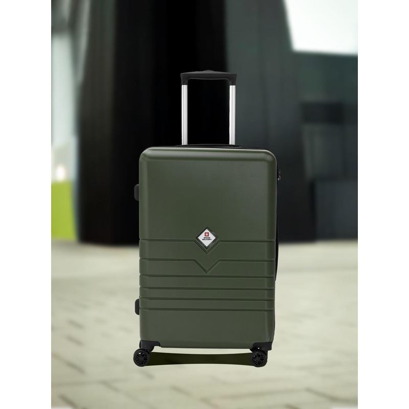 SWISS MILITARY Textured Hard Suitcase Trolley Bag