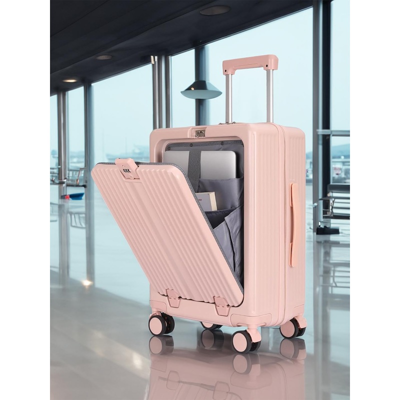 THE CLOWNFISH Wanderlux Textured Hard Sided Trolley Bag