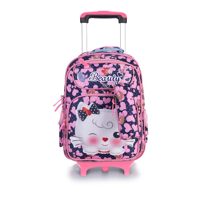 Tinytot Printed Backpack Trolley Bag