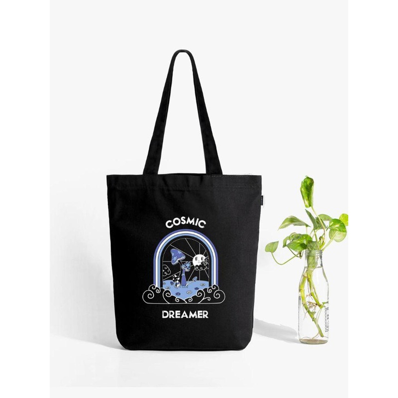 EcoRight Zipper Tote Bag – Cosmic Dreamer
