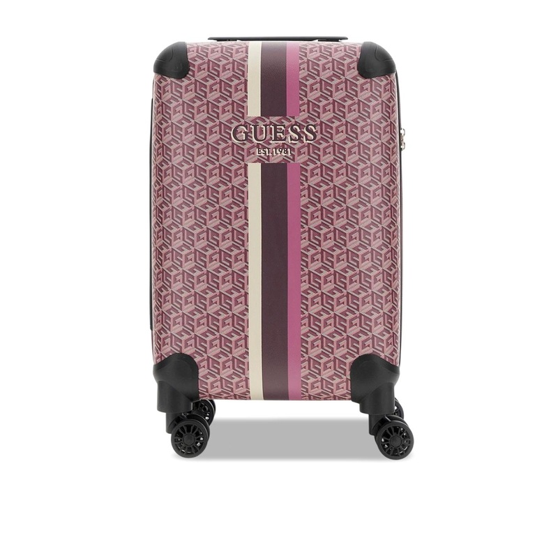 GUESS Unisex Printed Hard-Sided Cabin Trolley Bag