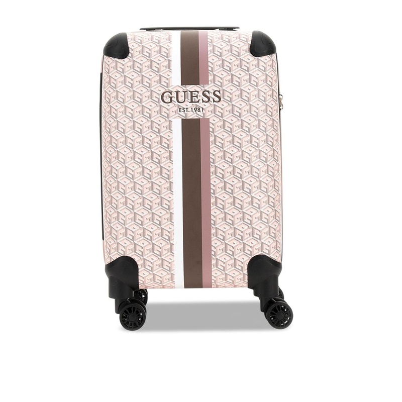 GUESS Women Printed Hard-Sided Medium Trolley Bag