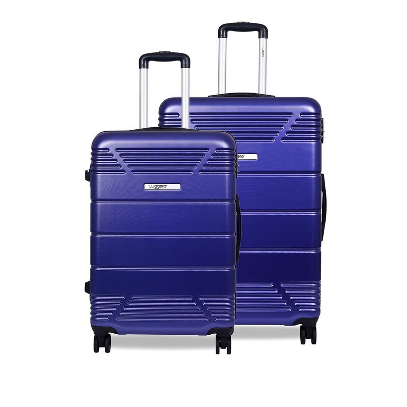 Luggero Set Of 2 Hard-Sided Trolley Bag Suitcase