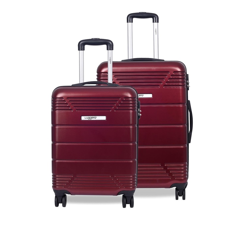 Luggero Set Of 2 Hard-Sided Trolley Bags