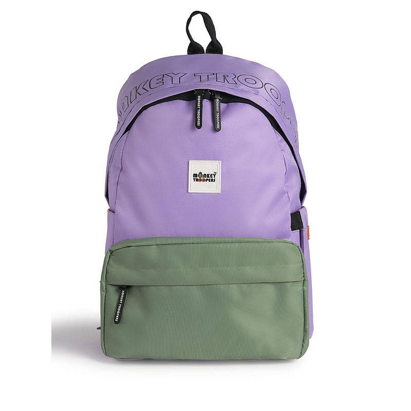 MONKEY TROOPERS Unisex Colourblocked Backpack