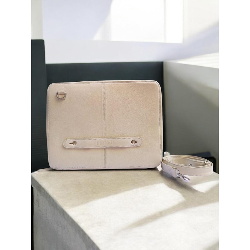 PERKED Unisex Leather Laptop Bag