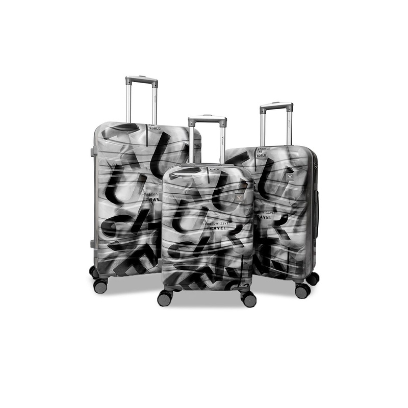 REDHORNS Set Of 3 Anti-Scratch Trolley Suitcase Set with 8 Spinner Wheels & 3 Digit Lock