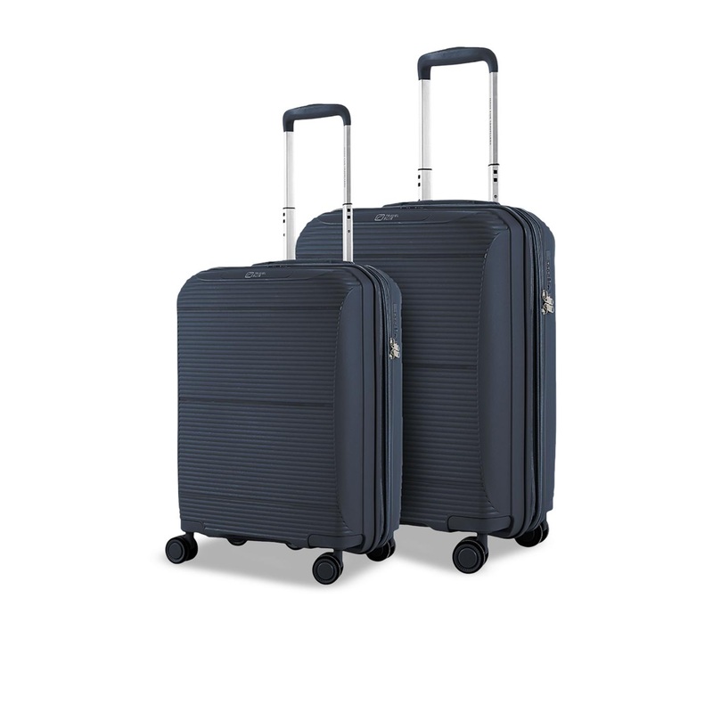 Travel Blue Journey Jet Set Of 2 Textured Hard-Sided Trolley Bags