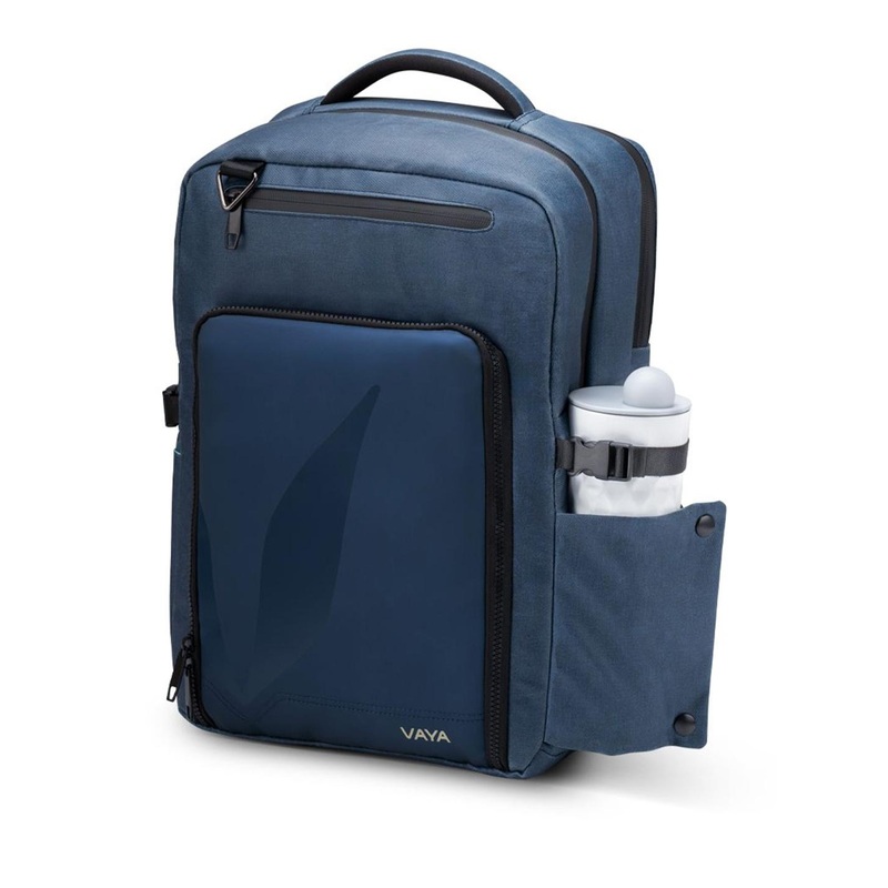 Vaya Unisex Brand Logo Printed Water-Resistant Backpack With Compression Straps