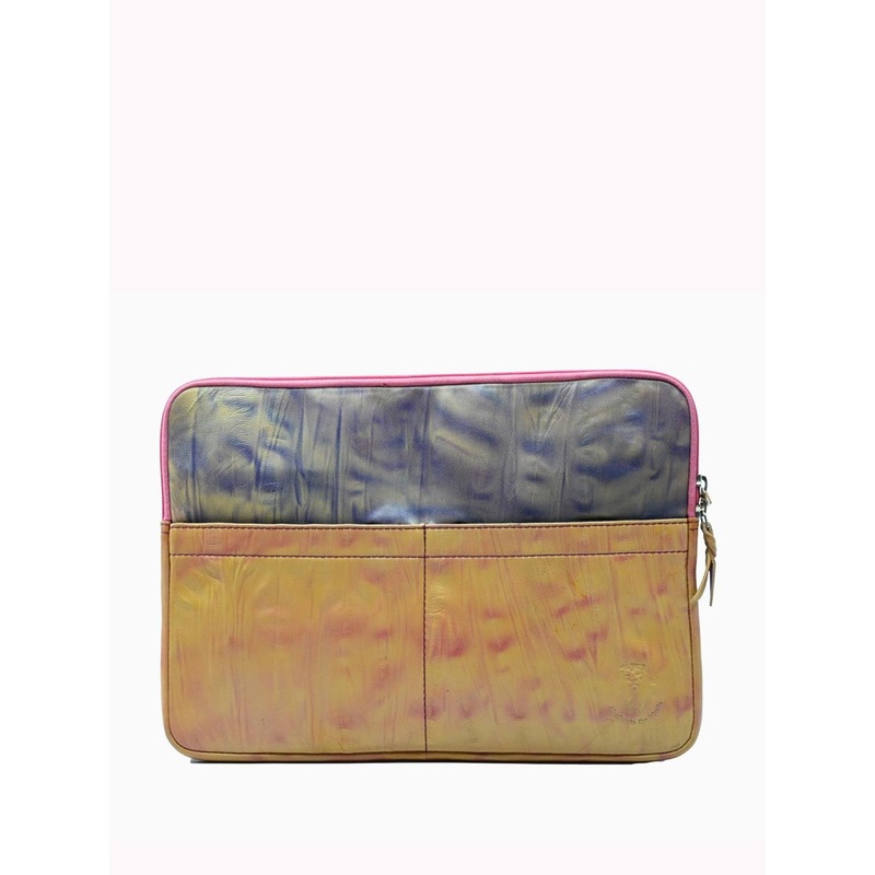 Abelardo De Moda Unisex Printed Leather Laptop Sleeve
