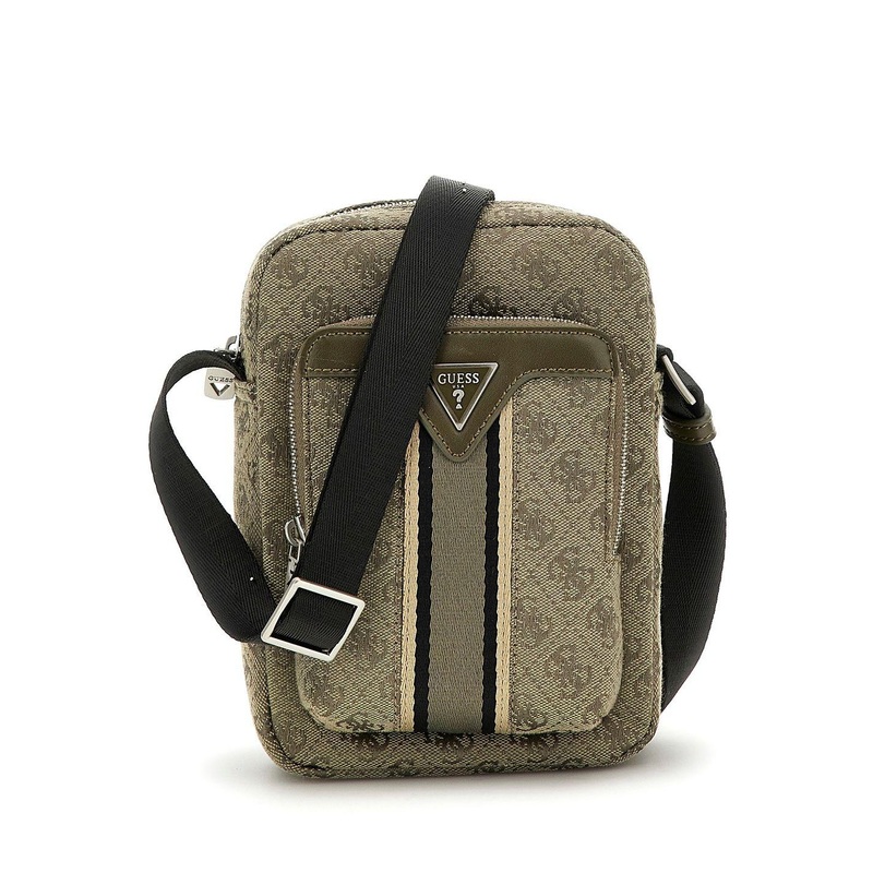 GUESS Men Milano Brand Logo Printed Crossbody Sling Bag